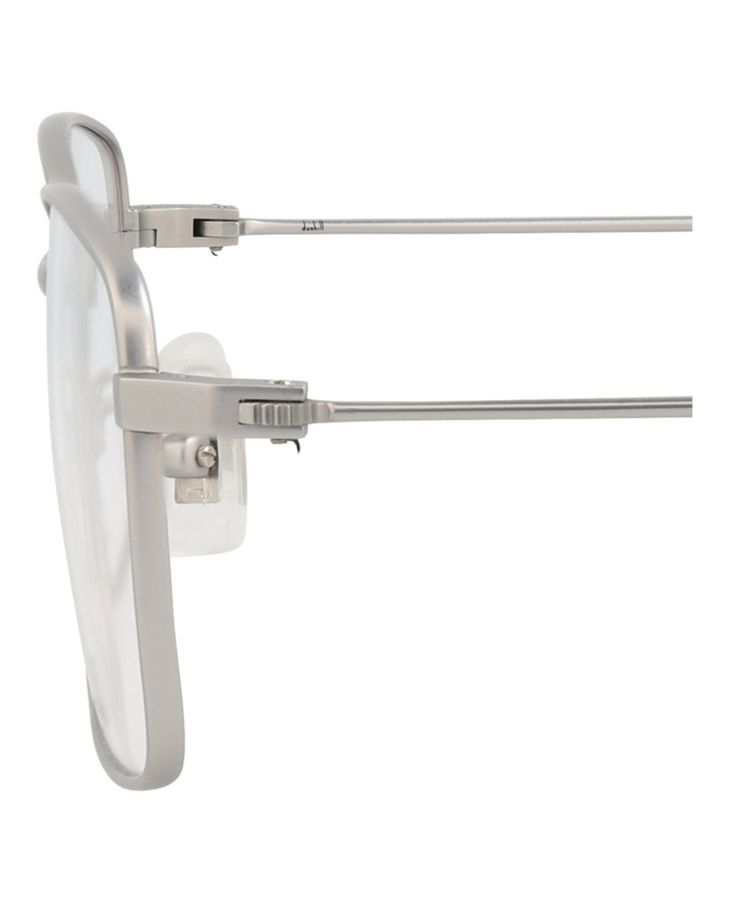 Dunhill Mens Square/Rectangle Silver Silver Transparent Fashion Designer Eyewear