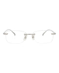 Dunhill Mens Square/Rectangle Silver Silver Transparent Fashion Designer Eyewear