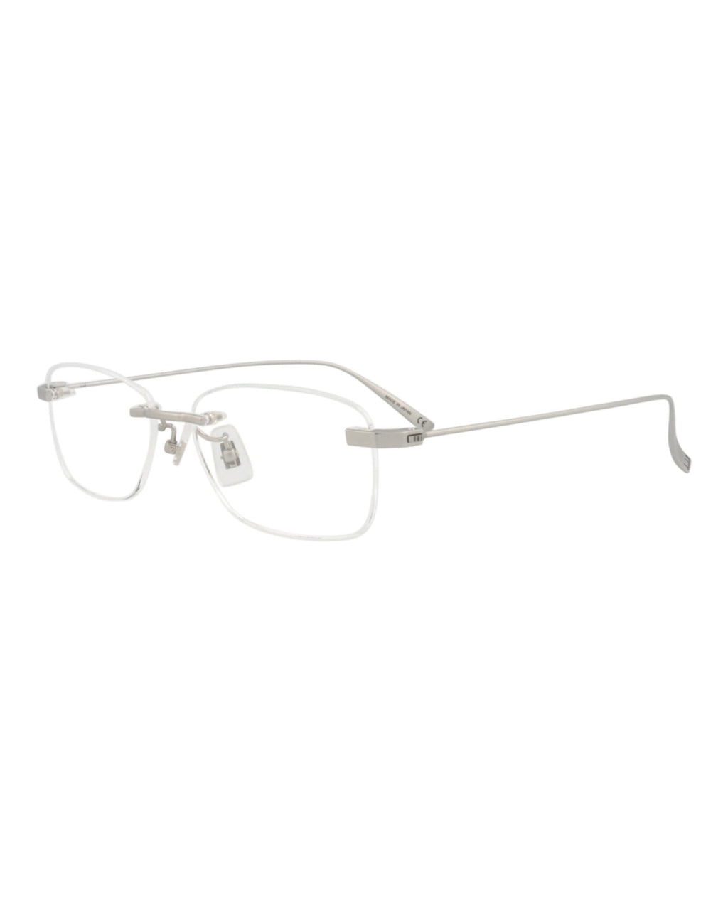 Dunhill Mens Square/Rectangle Silver Silver Transparent Fashion Designer Eyewear