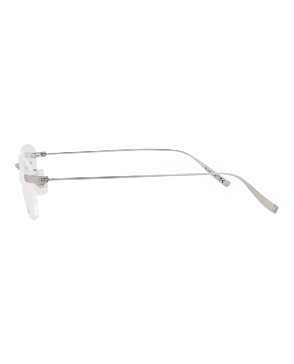 Dunhill Mens Square/Rectangle Silver Silver Transparent Fashion Designer Eyewear