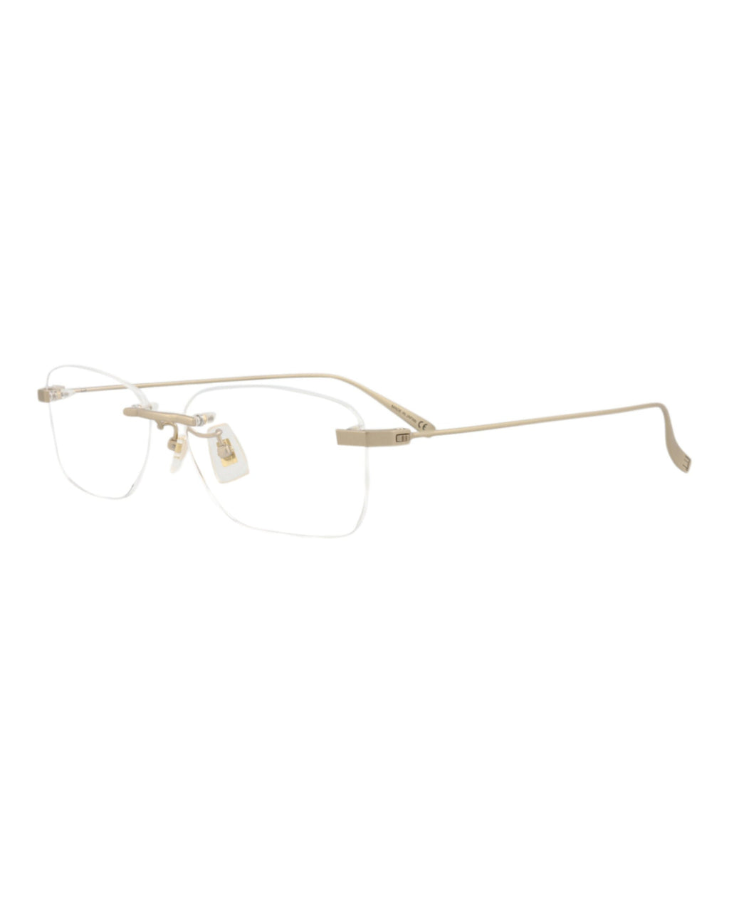 Dunhill Mens Square/Rectangle Gold Gold Transparent Fashion Designer Eyewear