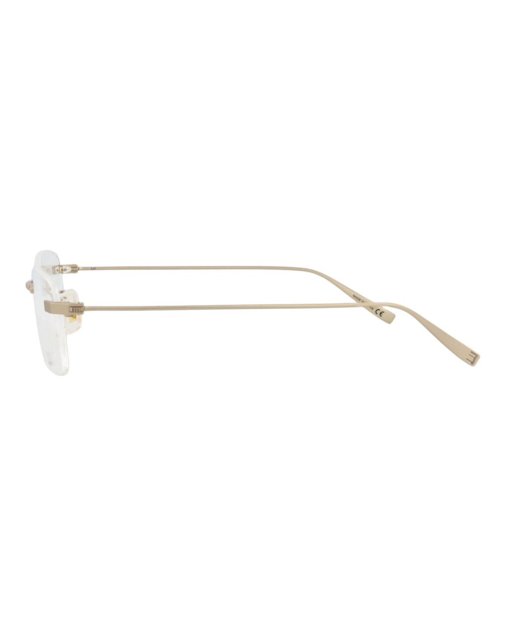 Dunhill Mens Square/Rectangle Gold Gold Transparent Fashion Designer Eyewear