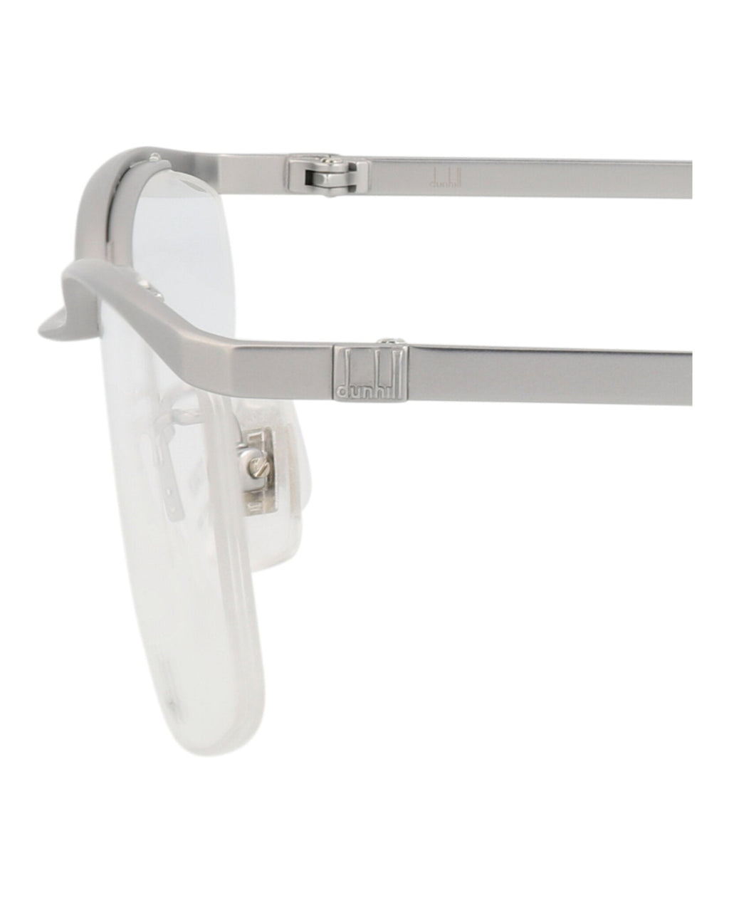 Dunhill Mens Square/Rectangle Silver Silver Transparent Fashion Designer Eyewear