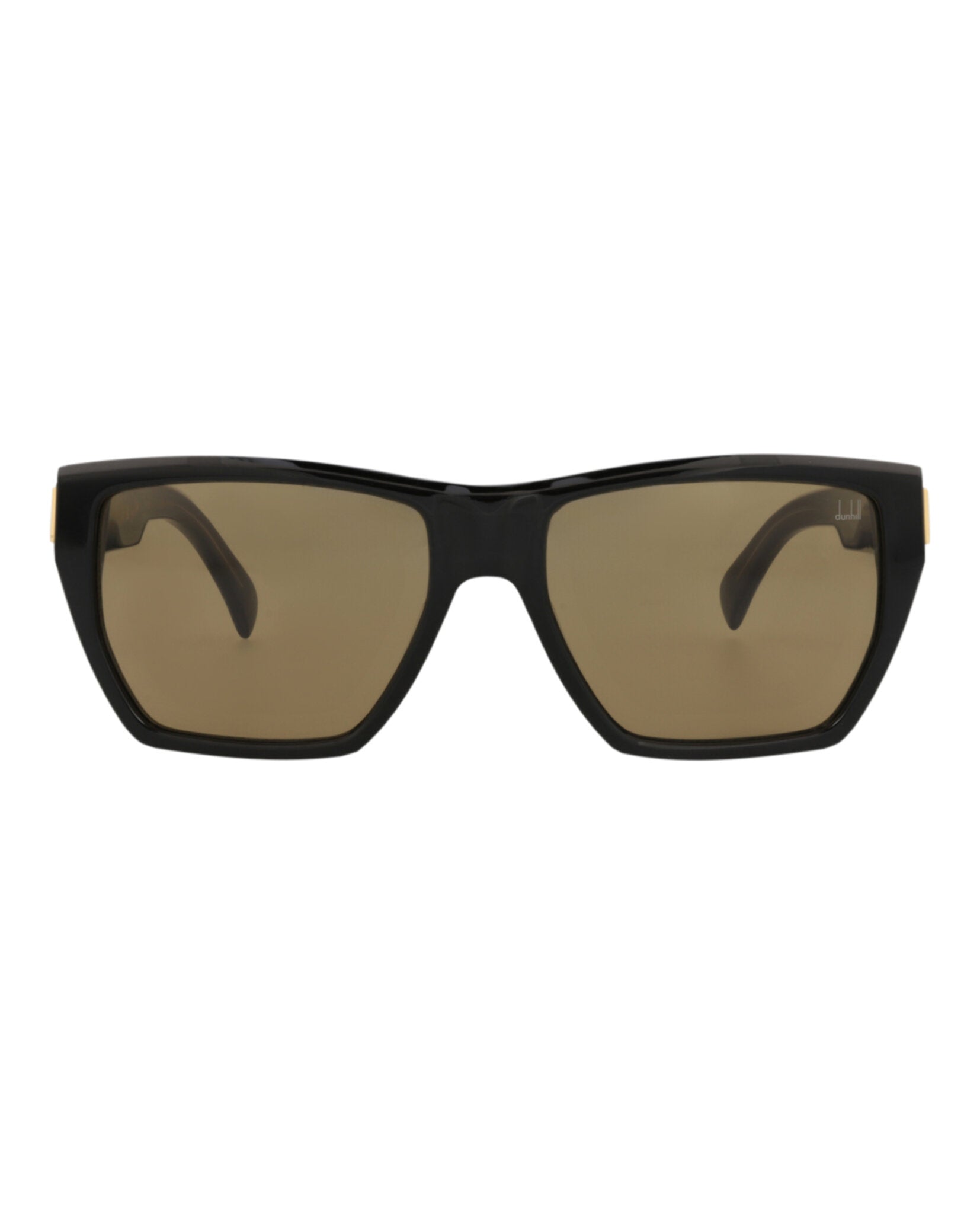 Dunhill Mens Square/Rectangle Black Black Brown Fashion Designer Eyewear