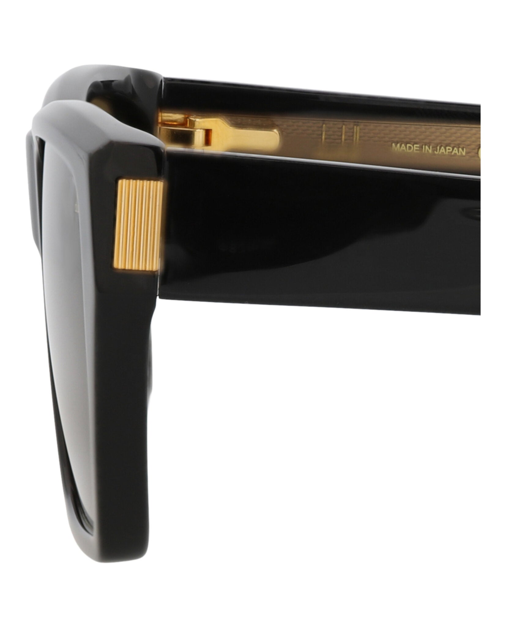 Dunhill Mens Square/Rectangle Black Black Brown Fashion Designer Eyewear