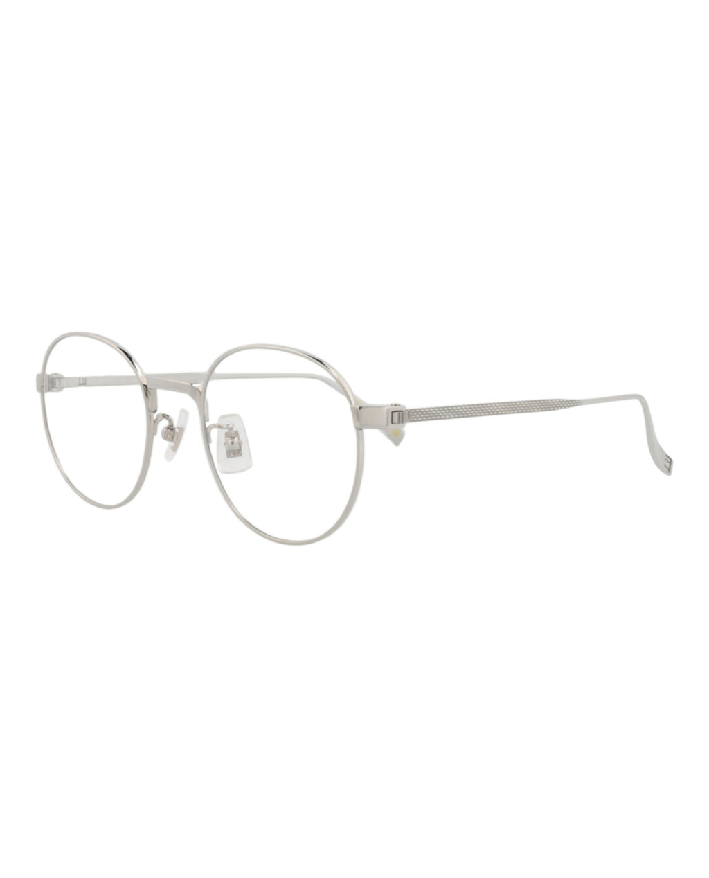 Dunhill Mens Round/Oval Silver Silver Transparent Fashion Designer Eyewear