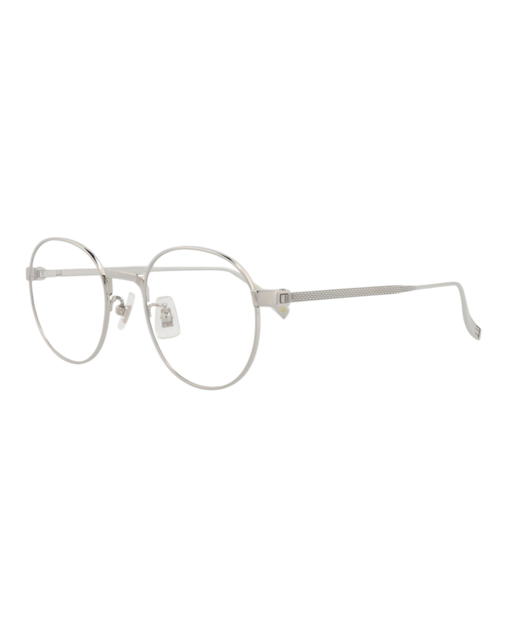 Dunhill Mens Round/Oval Silver Silver Transparent Fashion Designer Eyewear