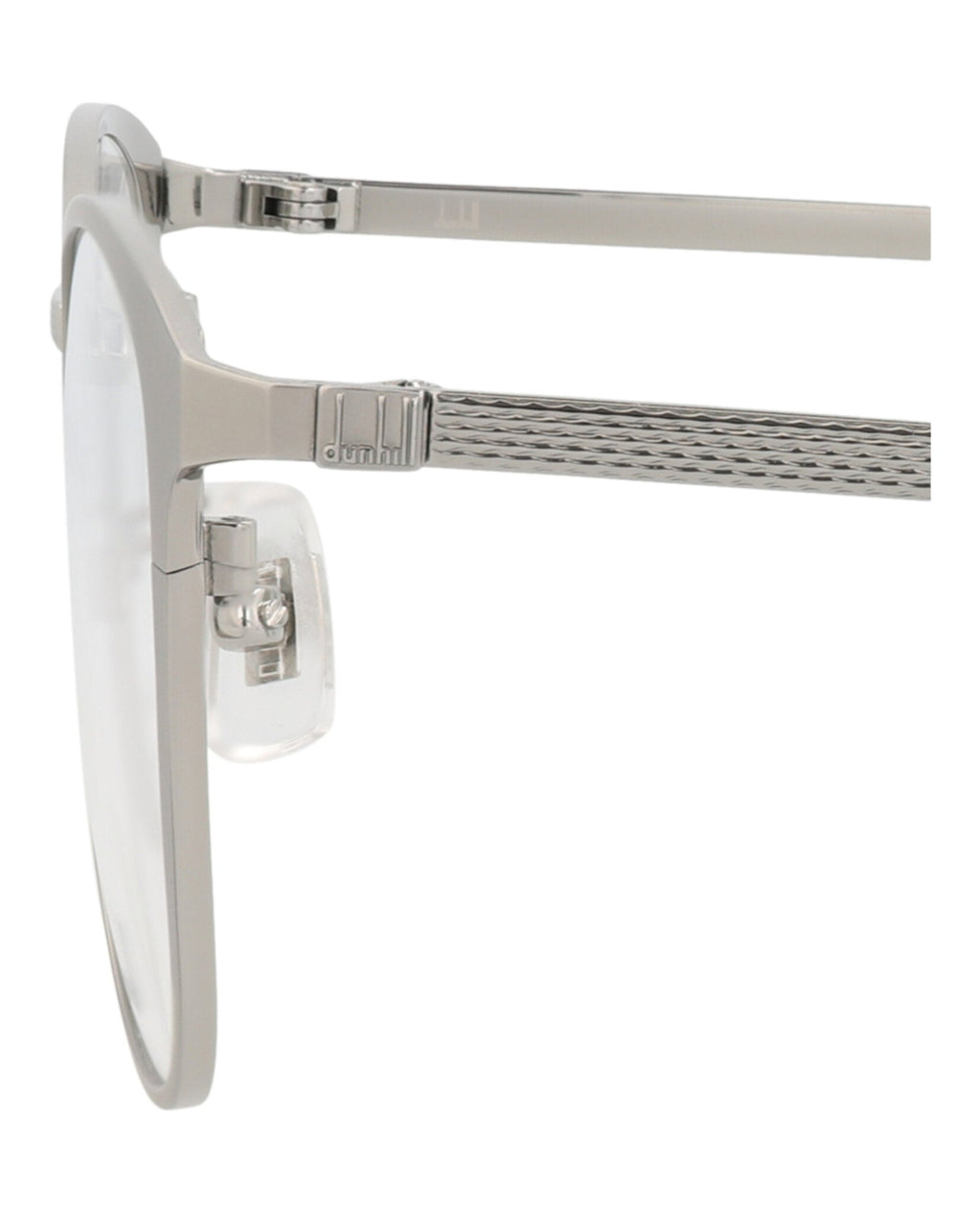 Dunhill Mens Round/Oval Silver Silver Transparent Fashion Designer Eyewear