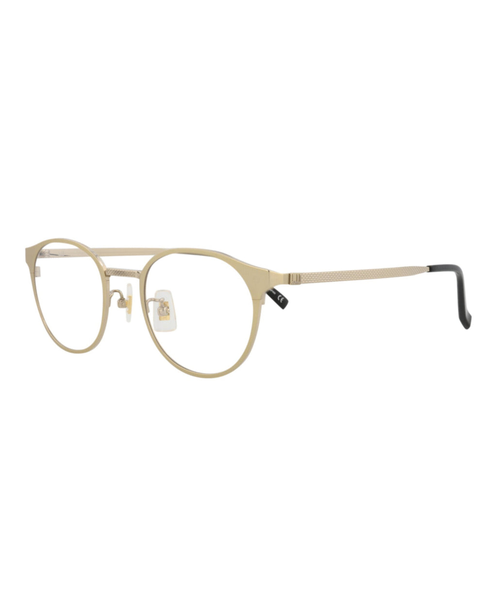 Dunhill Unisex Round/Oval Gold Gold Transparent Fashion Designer Eyewear