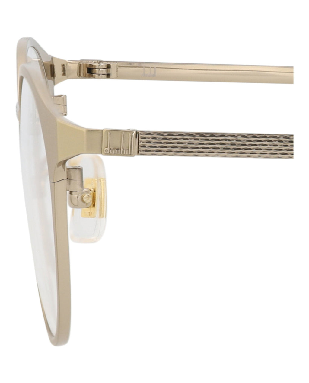 Dunhill Unisex Round/Oval Gold Gold Transparent Fashion Designer Eyewear