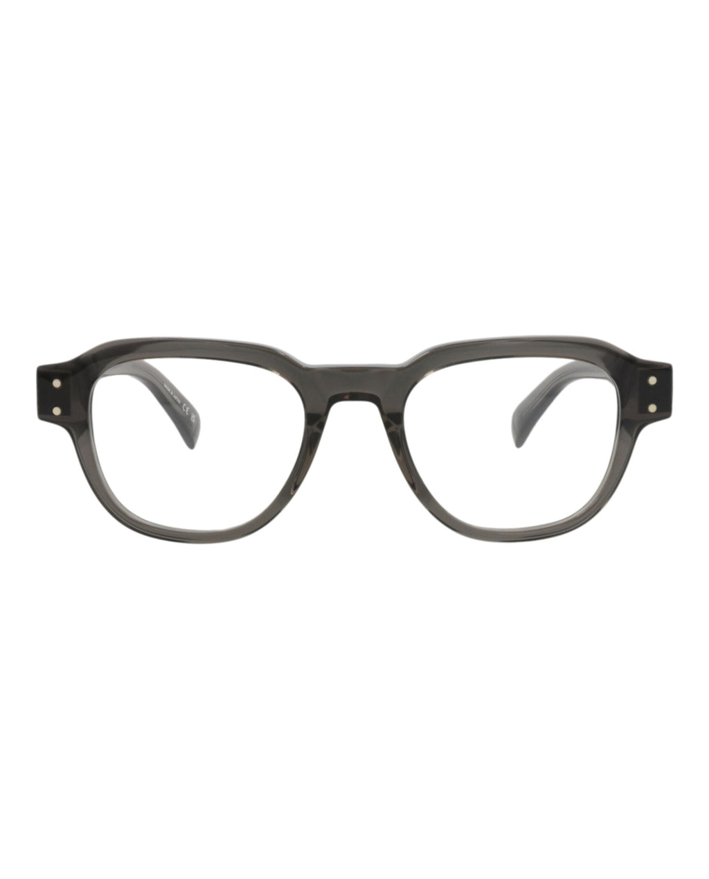 Dunhill Mens Round/Oval Grey Grey Transparent Fashion Designer Eyewear