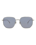 Dunhill Mens Square/Rectangle Silver Silver Light Blue Fashion Designer Eyewear