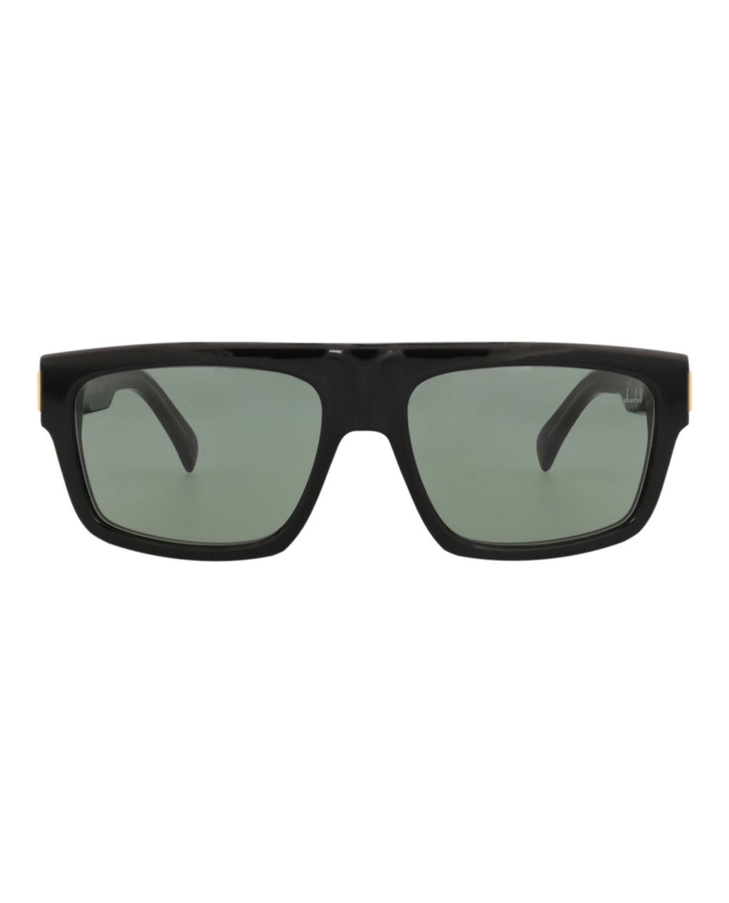 Dunhill Mens Square/Rectangle Black Black Green Fashion Designer Eyewear
