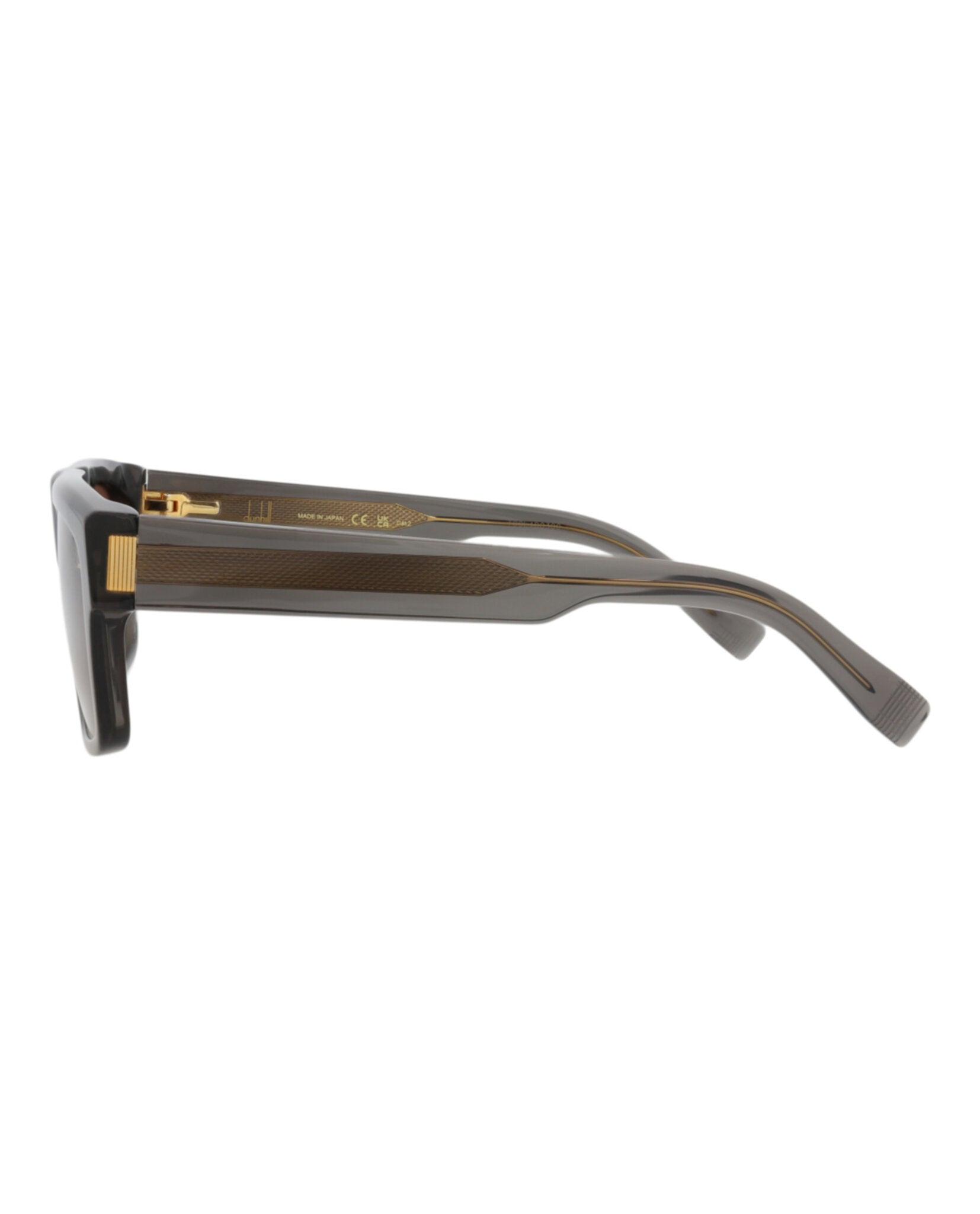 Dunhill Mens Square/Rectangle Grey Grey Brown Fashion Designer Eyewear