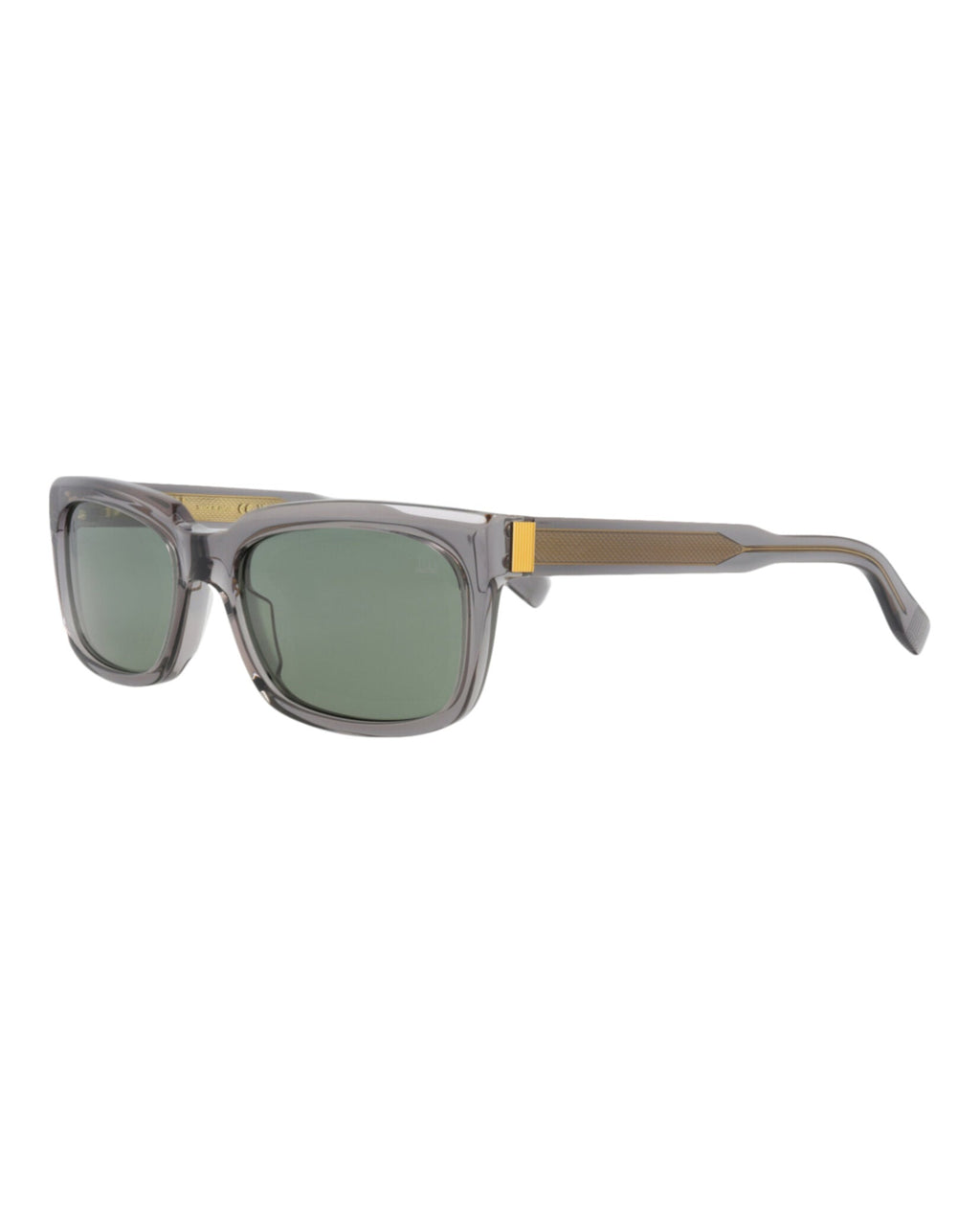 Dunhill Mens Square/Rectangle Grey Grey Green Fashion Designer Eyewear