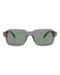 Dunhill Mens Square/Rectangle Grey Grey Green Fashion Designer Eyewear