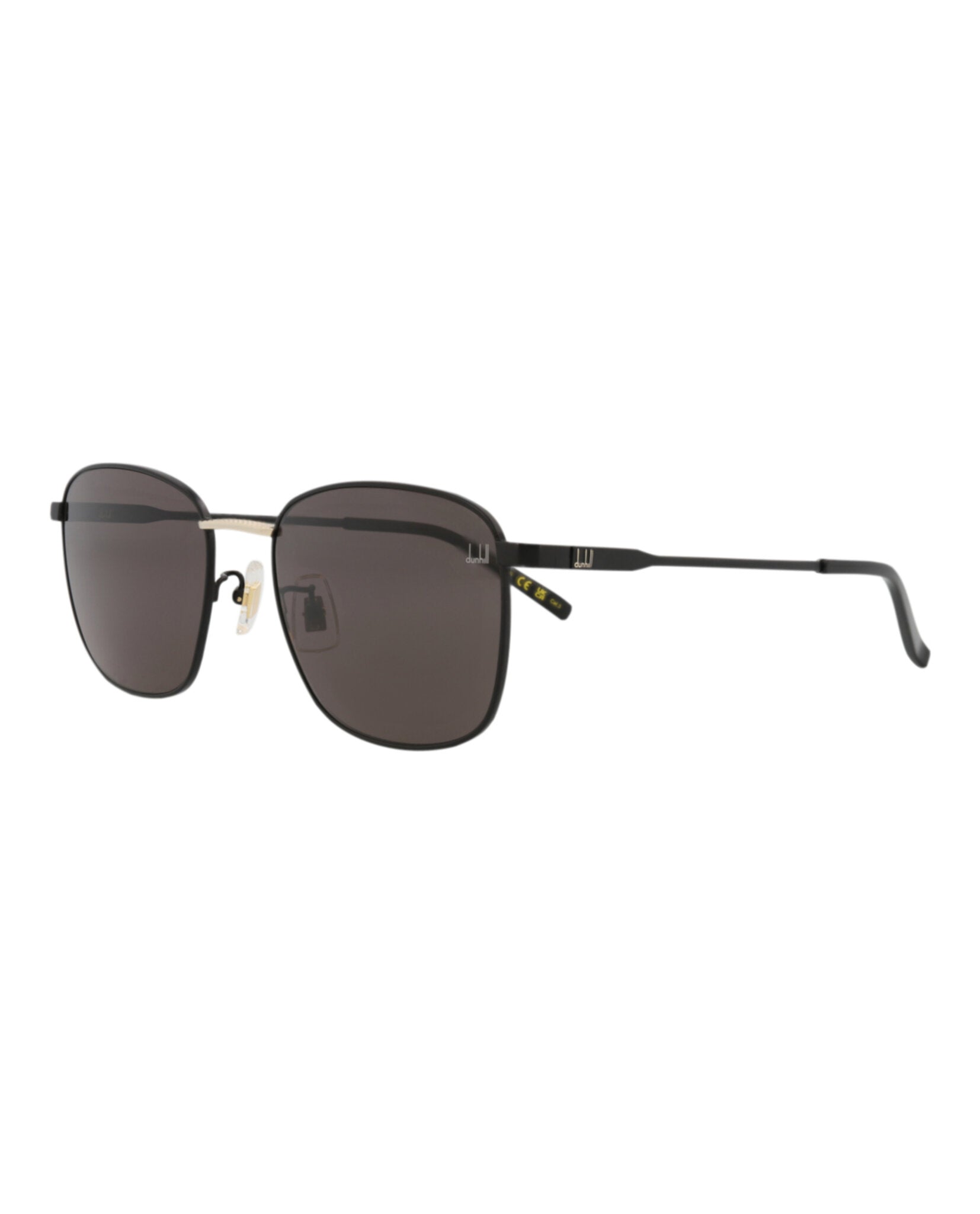 Dunhill Mens Square/Rectangle Black Black Grey Fashion Designer Eyewear