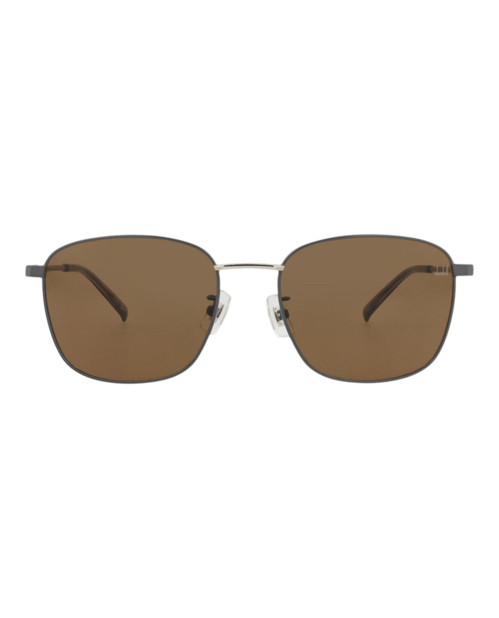 Dunhill Mens Square/Rectangle Grey Grey Brown Fashion Designer Eyewear