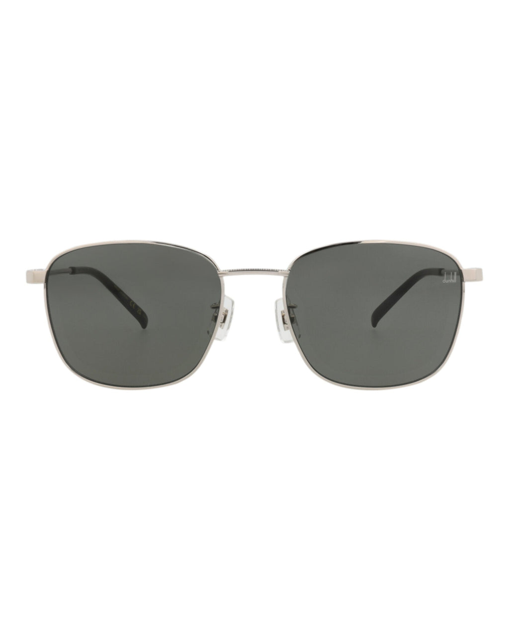 Dunhill Mens Square/Rectangle Silver Silver Grey Fashion Designer Eyewear