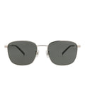 Dunhill Mens Square/Rectangle Silver Silver Grey Fashion Designer Eyewear