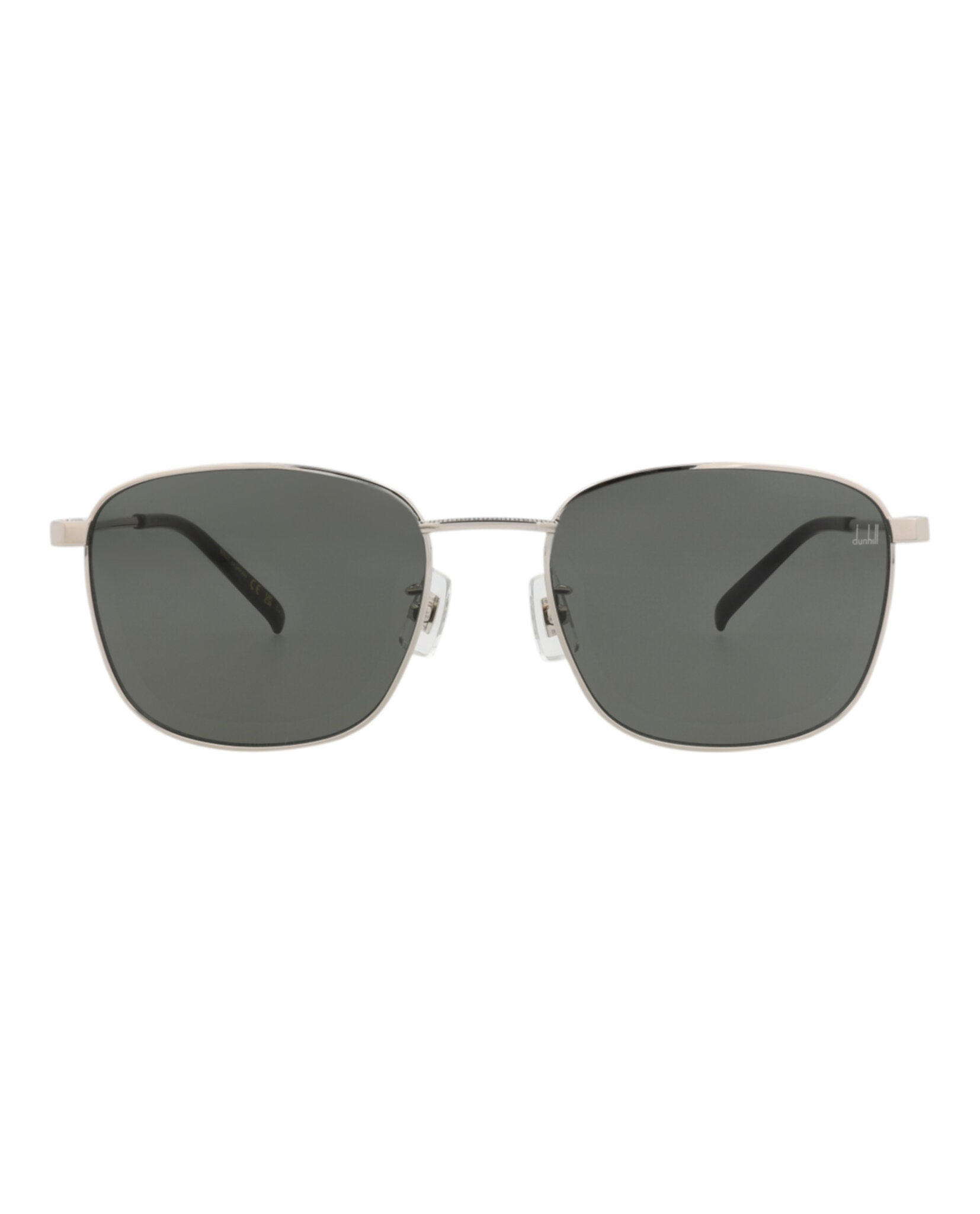 Dunhill Mens Square/Rectangle Silver Silver Grey Fashion Designer Eyewear