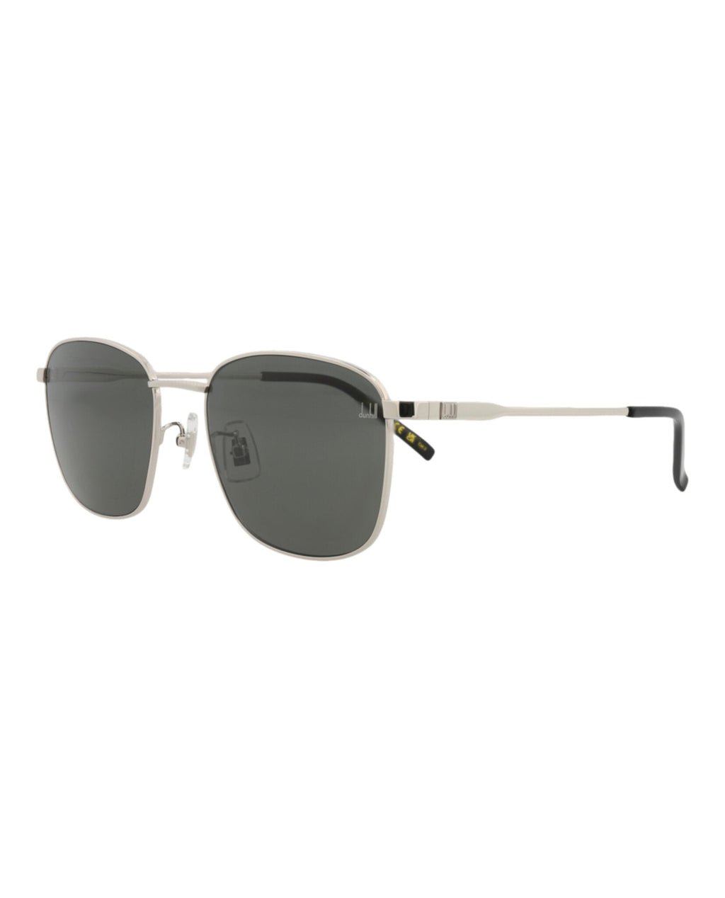 Dunhill Mens Square/Rectangle Silver Silver Grey Fashion Designer Eyewear