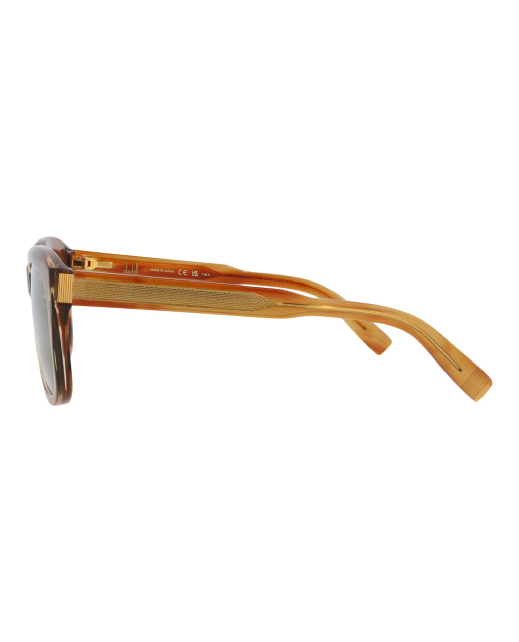 Dunhill Unisex Square/Rectangle Havana Havana Bronze Fashion Designer Eyewear