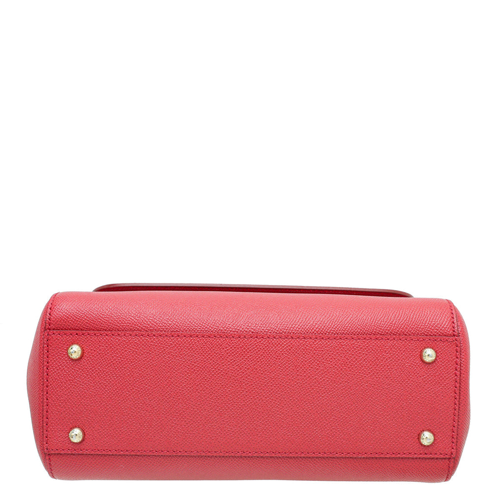 Dolce & Gabbana Red Sicily Medium Bag