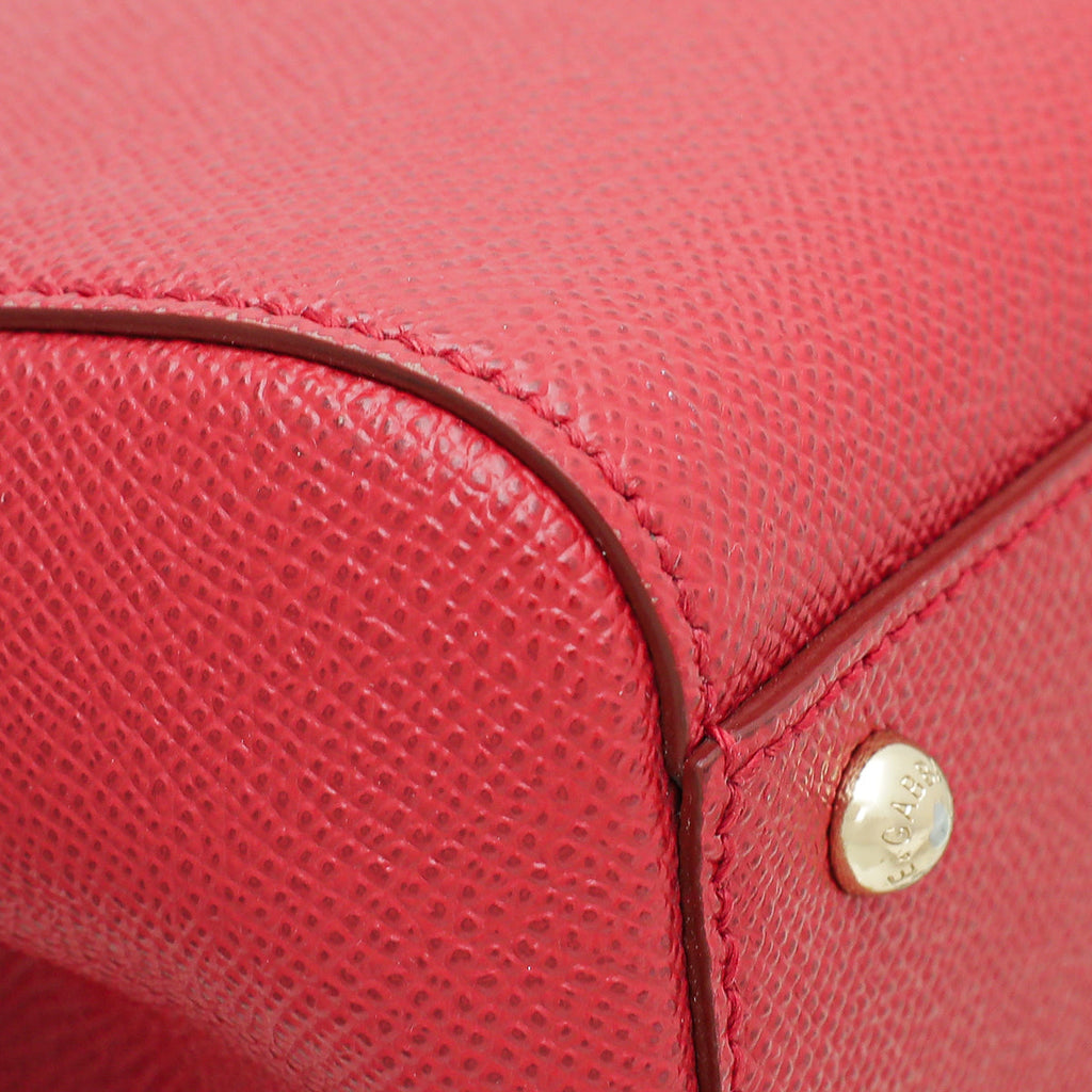 Dolce & Gabbana Red Sicily Medium Bag
