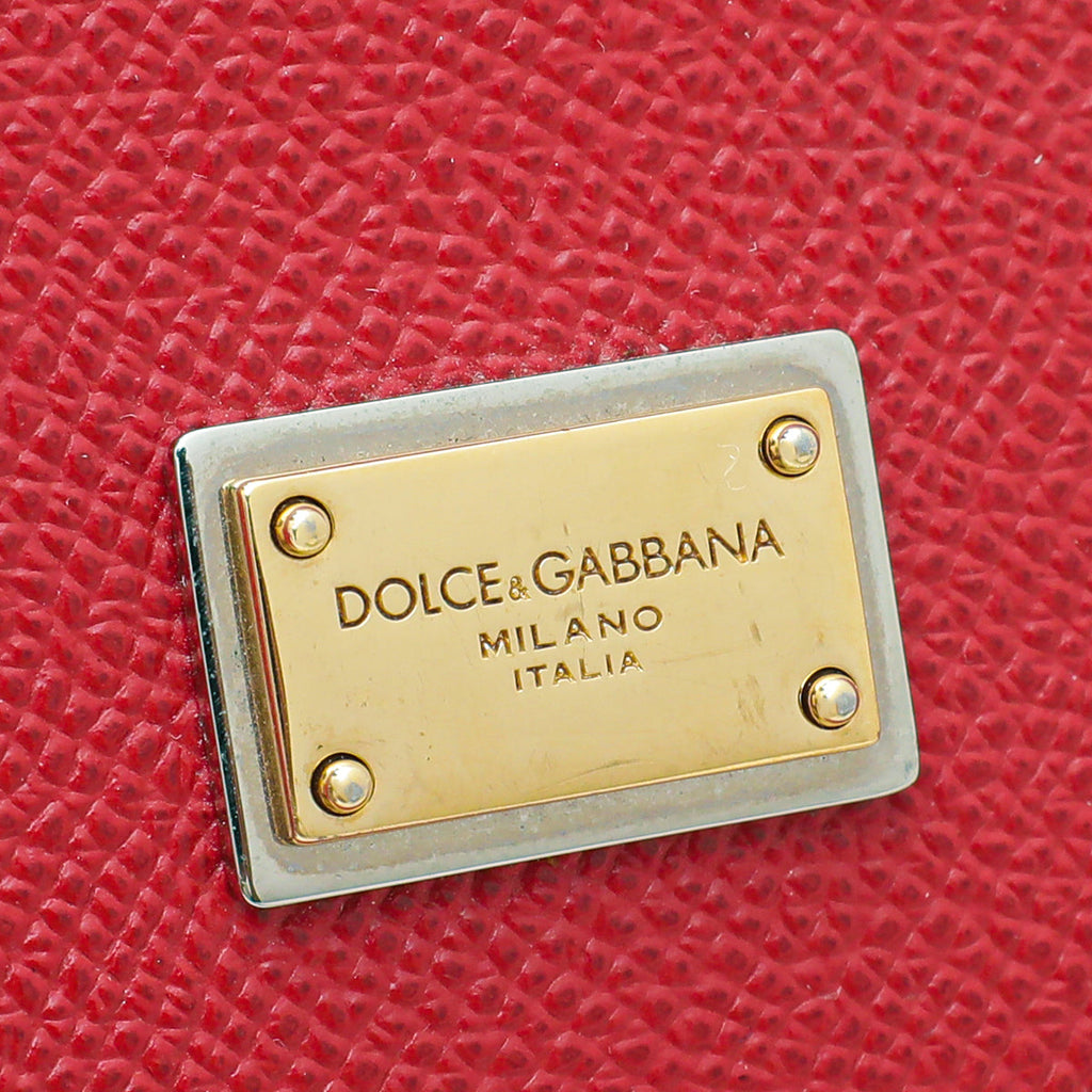 Dolce & Gabbana Red Sicily Medium Bag