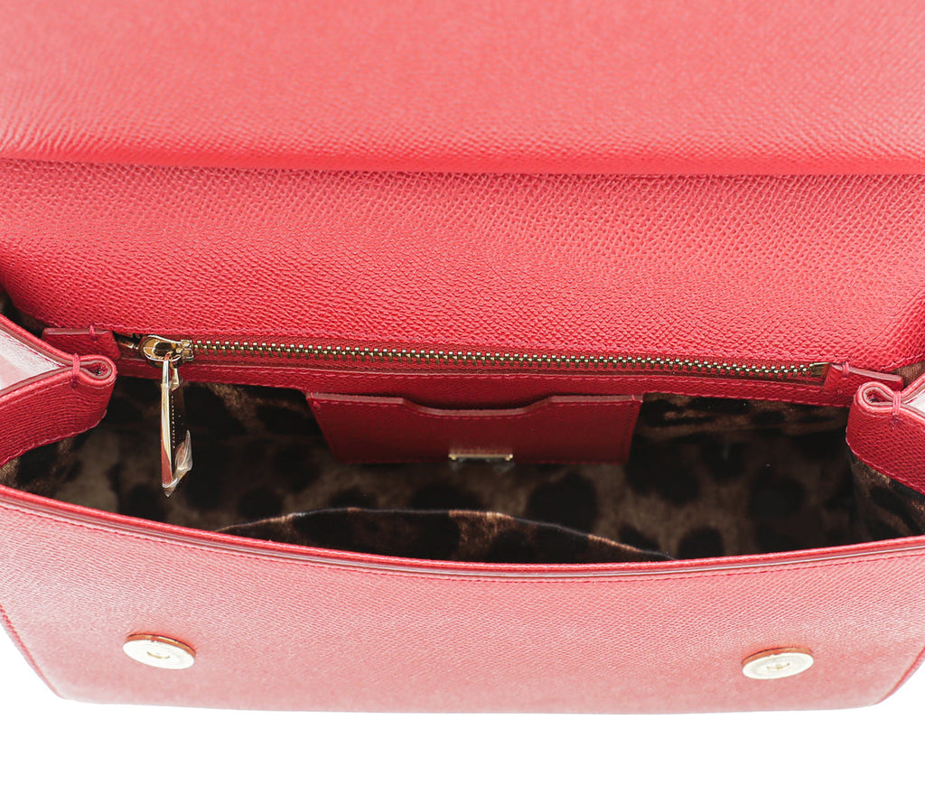 Dolce & Gabbana Red Sicily Medium Bag