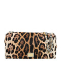Dolce & Gabbana Brown Leopard Calf Hair Miss Charles Bag