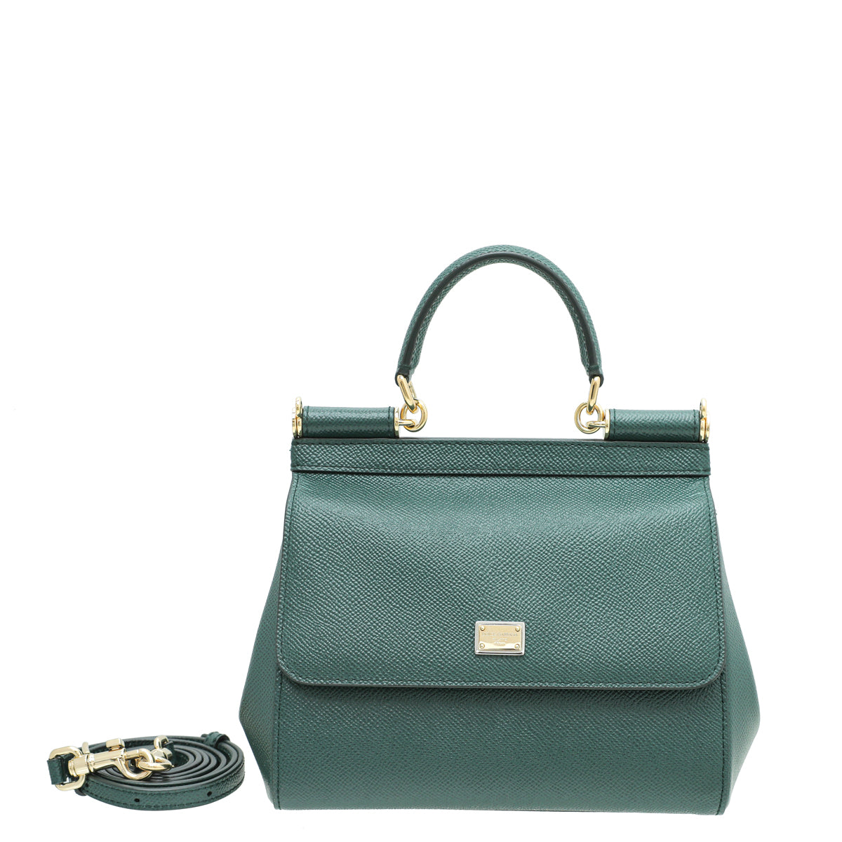 Dolce & Gabbana Emerald Green Sicily Small Bag