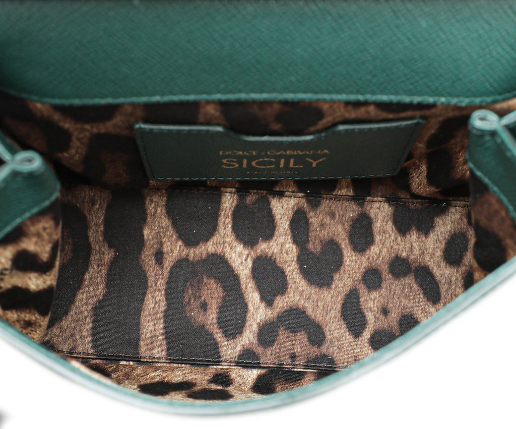 Dolce & Gabbana Emerald Green Sicily Small Bag