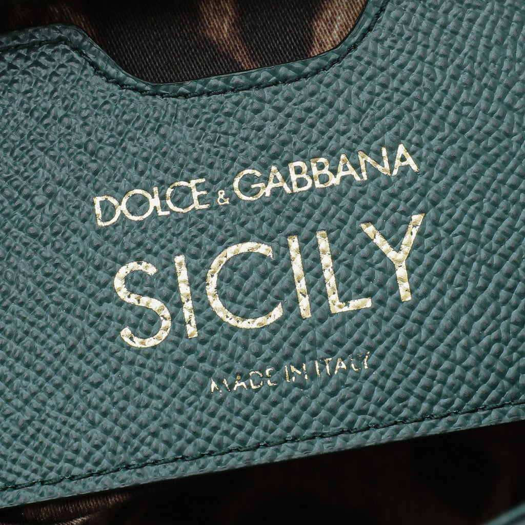 Dolce & Gabbana Emerald Green Sicily Small Bag