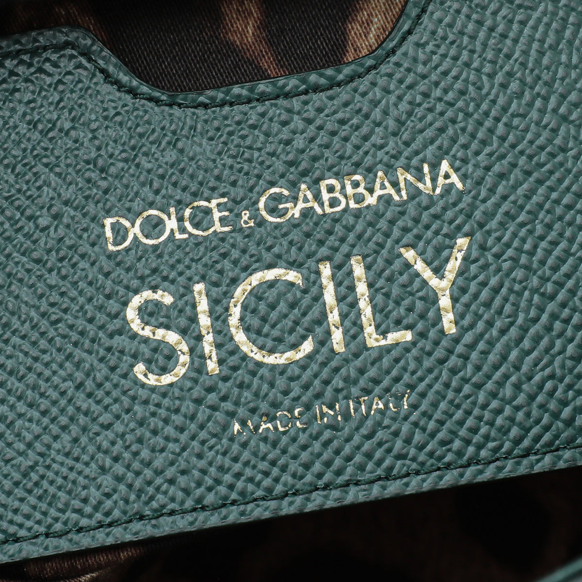 Dolce & Gabbana Emerald Green Sicily Small Bag