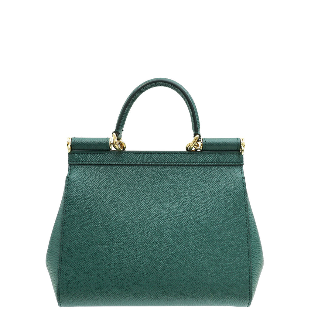 Dolce & Gabbana Dark Green Dauphine Sicily Small Bag