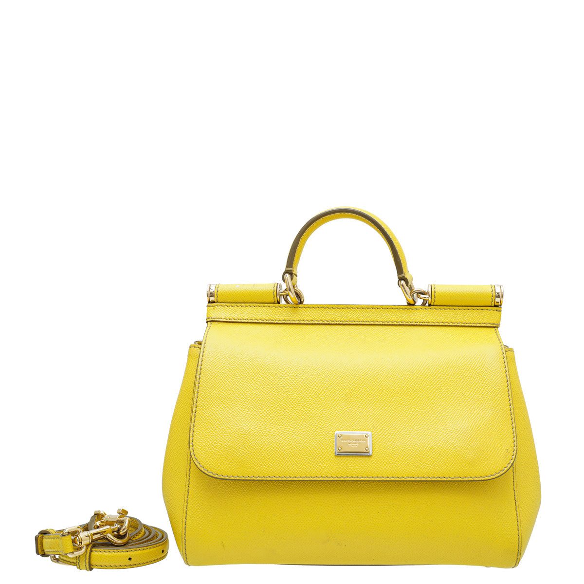 Dolce & Gabbana Yellow Sicily Medium Bag