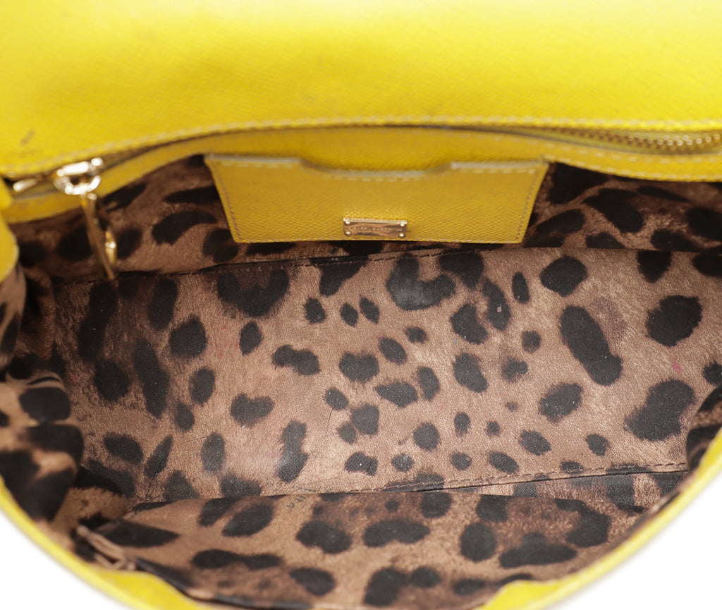 Dolce & Gabbana Yellow Sicily Medium Bag