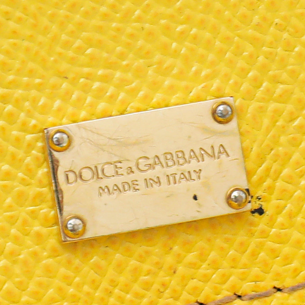 Dolce & Gabbana Yellow Sicily Medium Bag