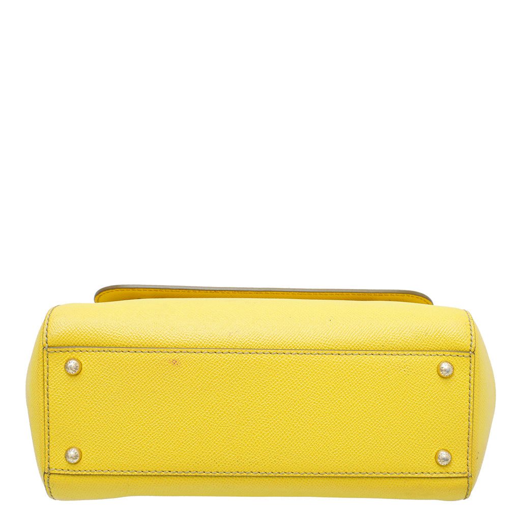 Dolce & Gabbana Yellow Sicily Medium Bag