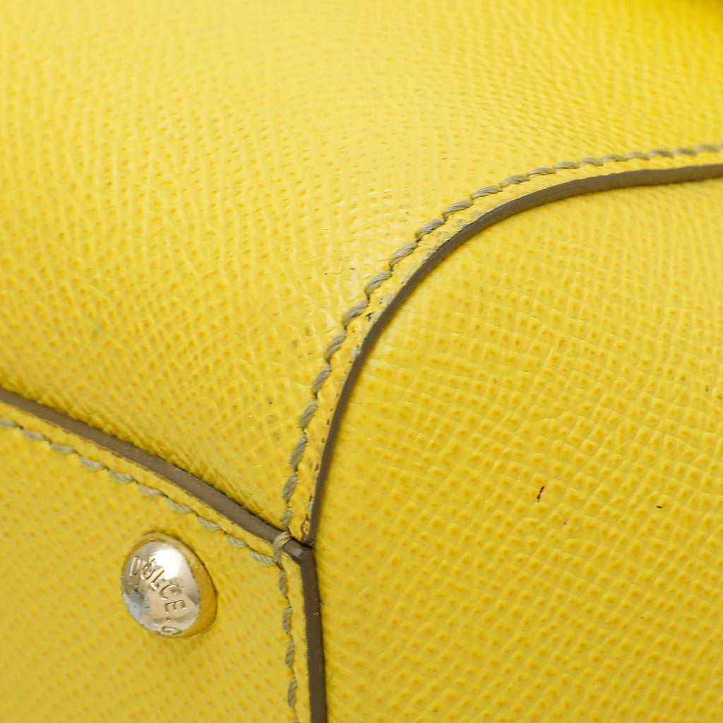 Dolce & Gabbana Yellow Sicily Medium Bag