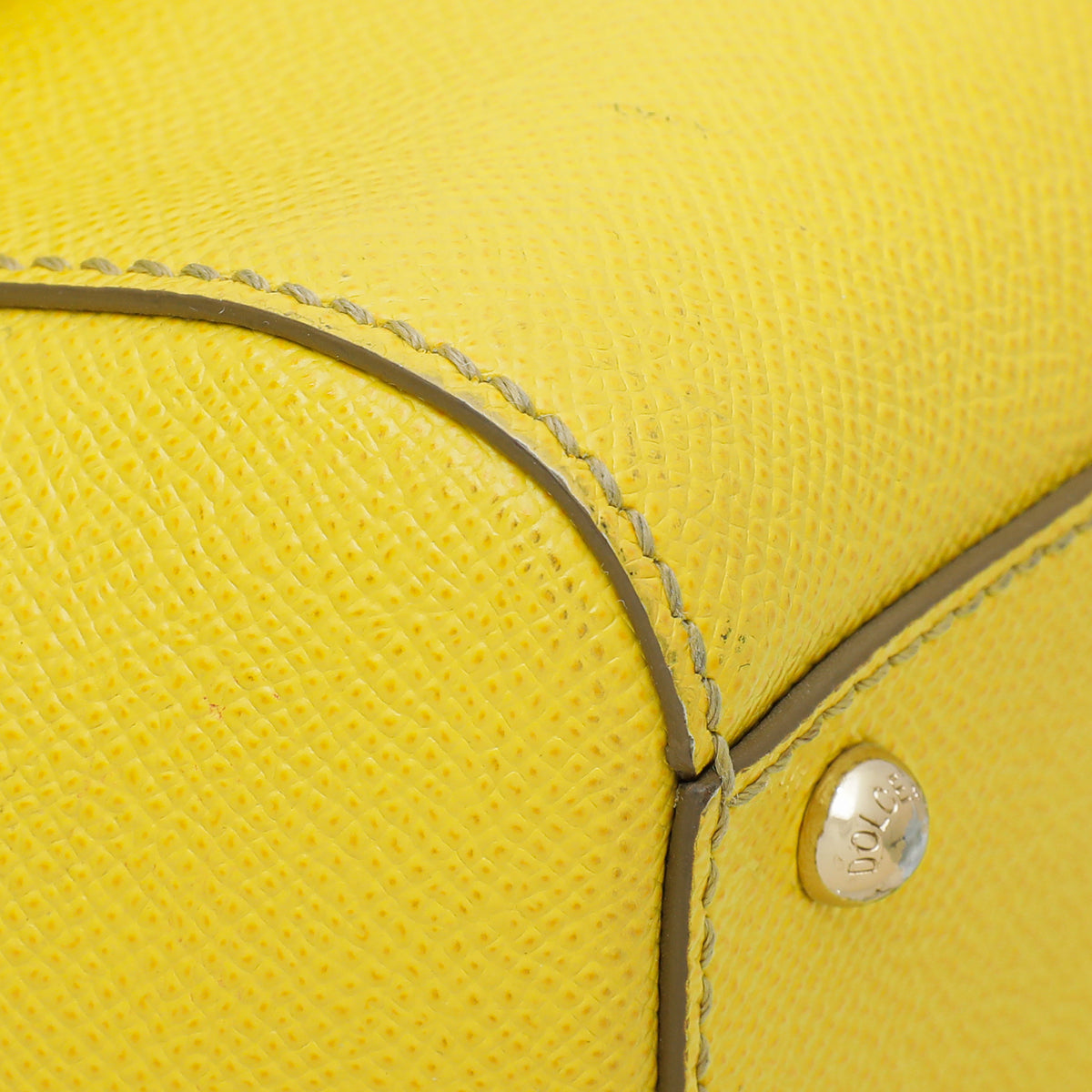 Dolce & Gabbana Yellow Sicily Medium Bag