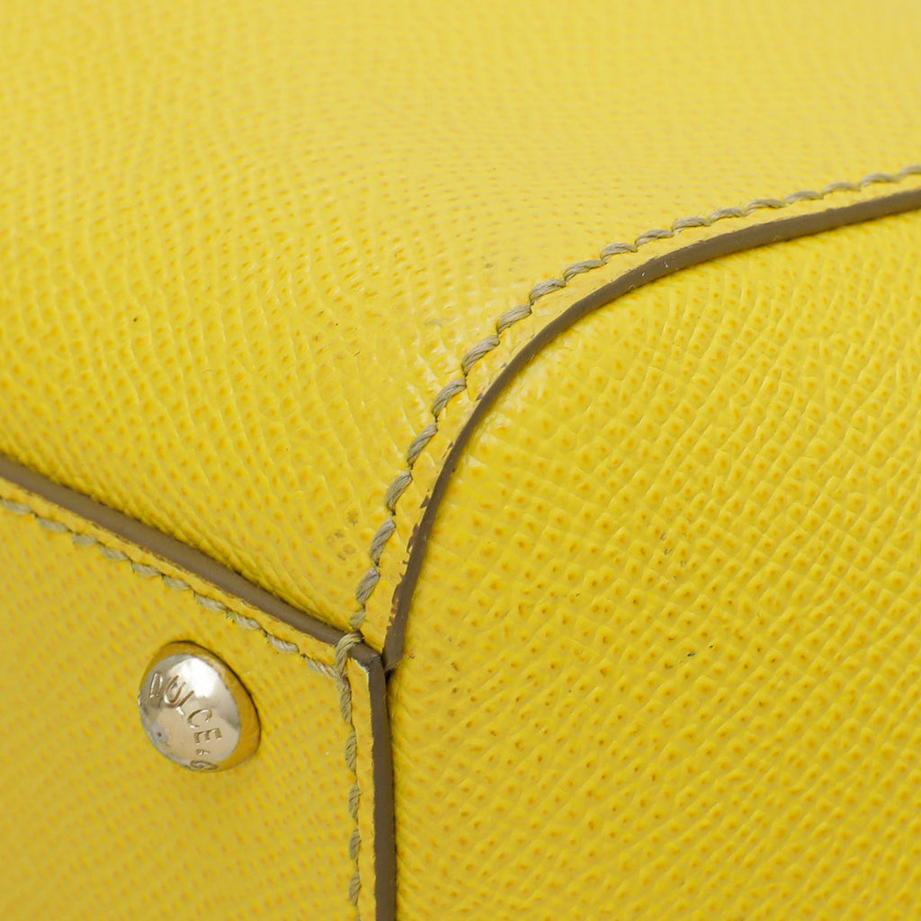 Dolce & Gabbana Yellow Sicily Medium Bag