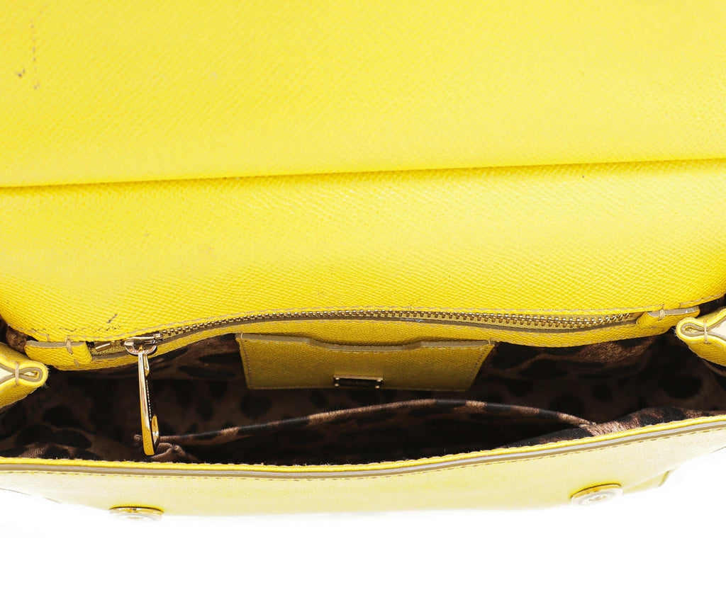 Dolce & Gabbana Yellow Sicily Medium Bag
