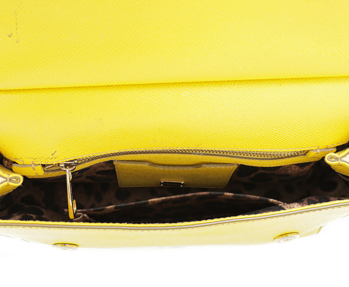 Dolce & Gabbana Yellow Sicily Medium Bag