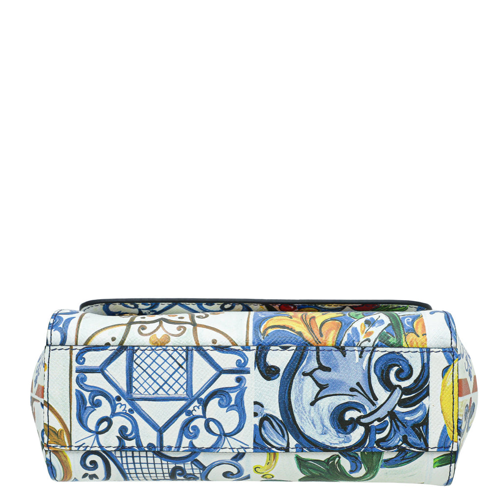 Dolce & Gabbana Multicolor Sicily Printed Small Bag