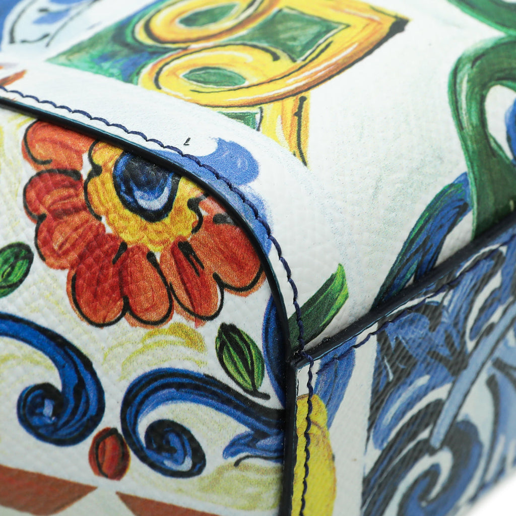 Dolce & Gabbana Multicolor Sicily Printed Small Bag
