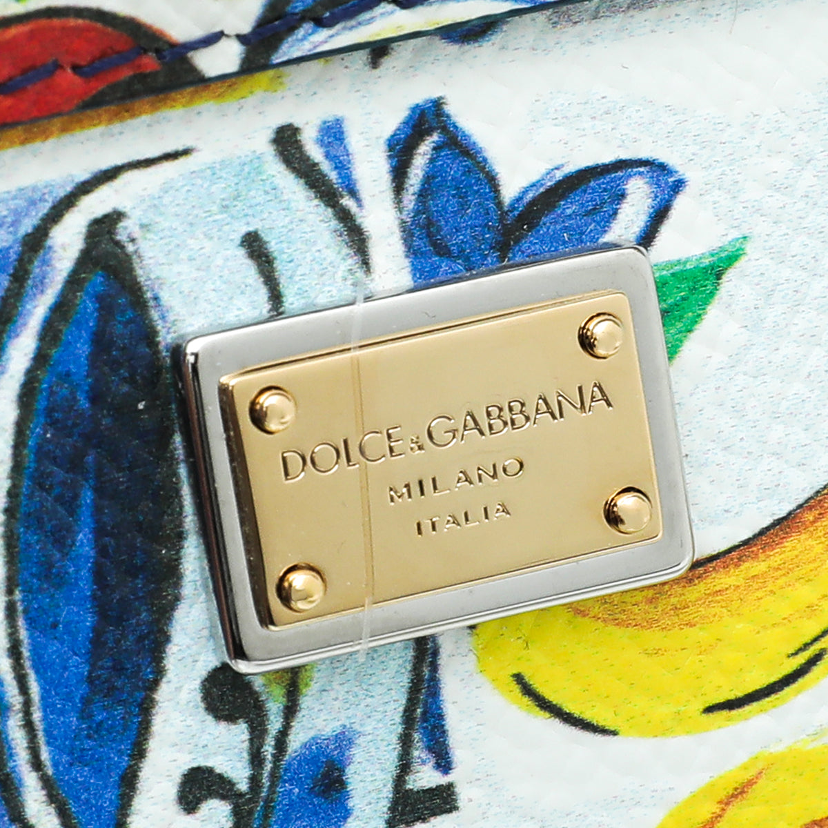 Dolce & Gabbana Multicolor Sicily Printed Small Bag