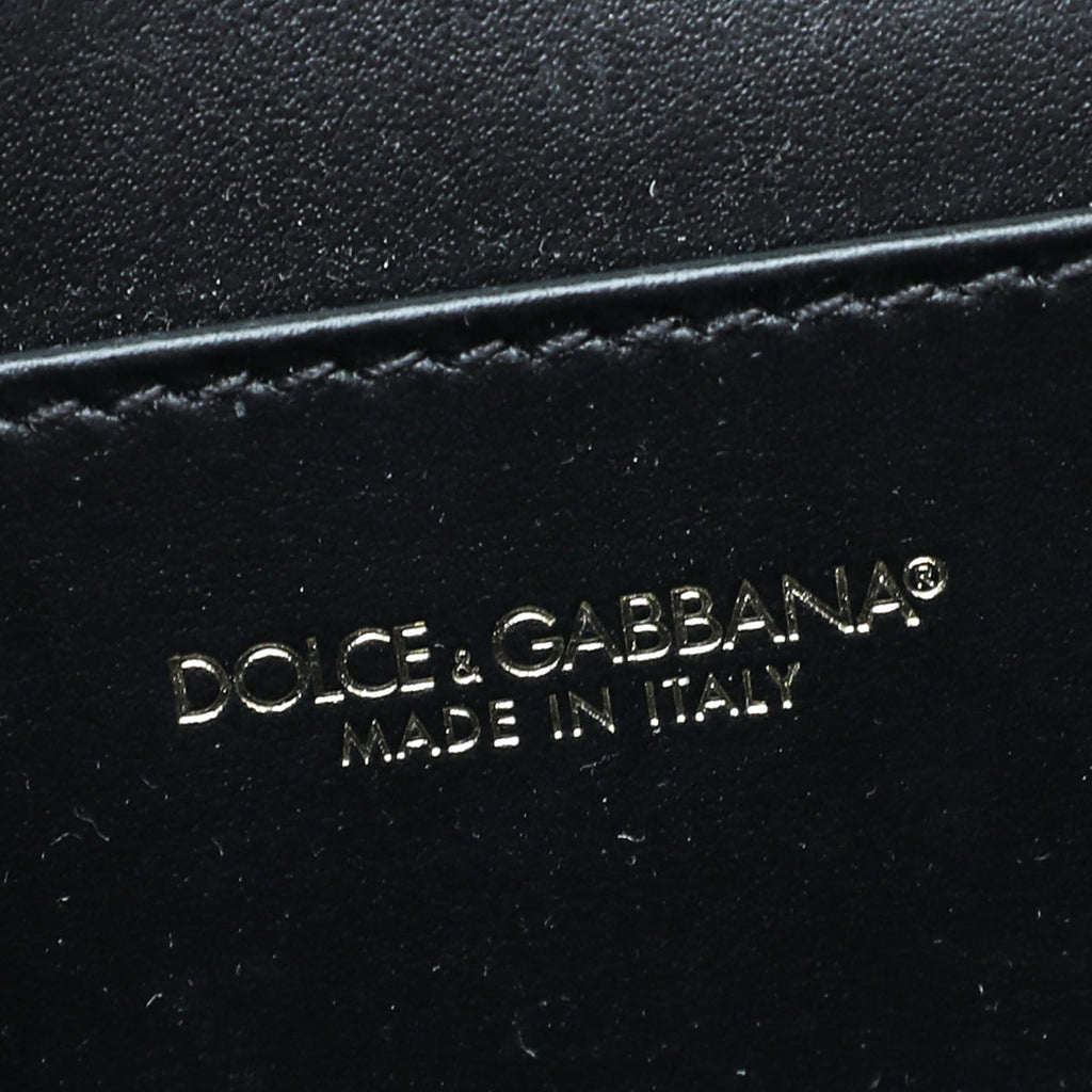 Dolce & Gabbana Black DG 3.5 Polished Phone Chain Bag